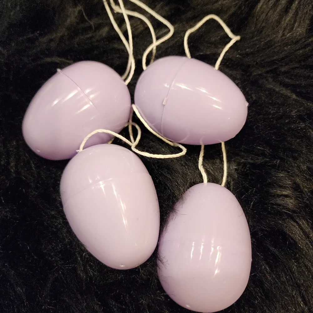 Set of 25 Hanging Plastic Easter Eggs